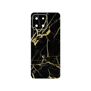 MAHOOT Graphite_Gold_Marble Cover Sticker for Honor X6