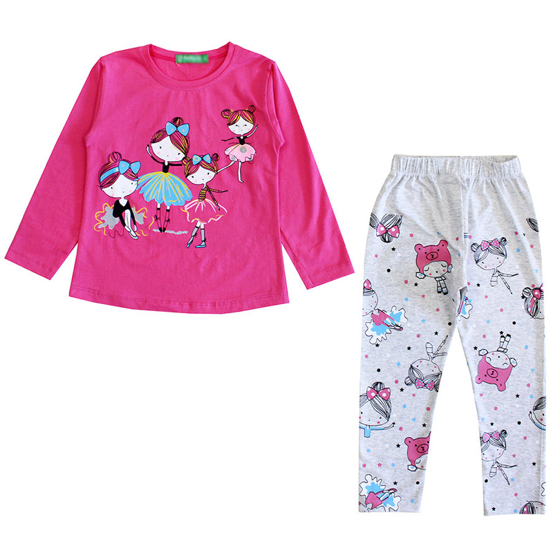 ست تی شرت و شلوار دخترانه مدل چهار