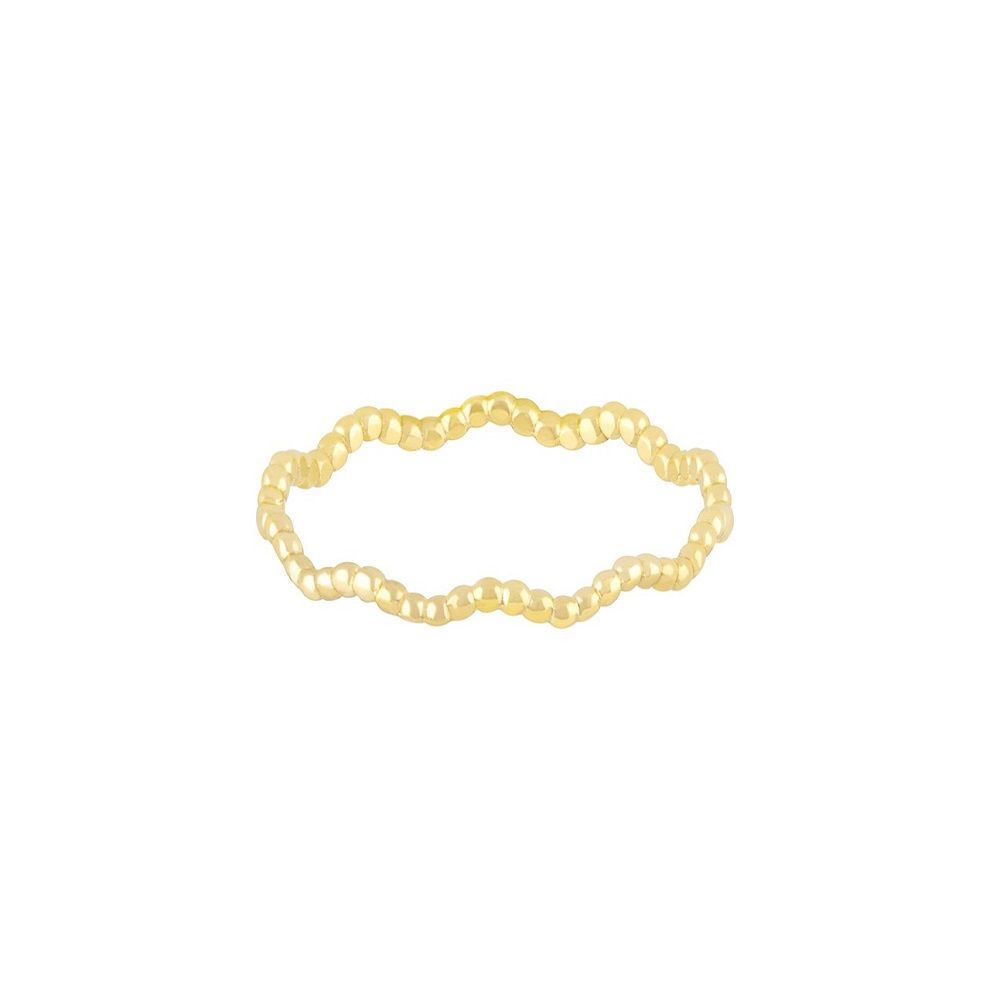 انگشتر طلا 18 عیار زنانه طلا و جواهر درریس مدل  زیگزاگی -  - 1