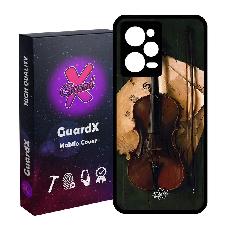 کاور گارد ایکس طرح ویولن مدل Glass10262 مناسب برای گوشی موبایل شیائومی Redmi Note 12 Pro 5G/Poco X5 Pro 5G/Note 12 Pro Pro speed