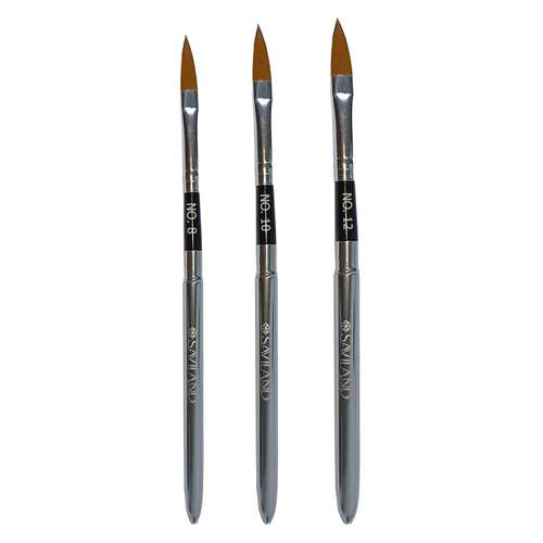 قلم موی کاشت ناخن ساویلند مدل اشکی مجموعه 3 عددی