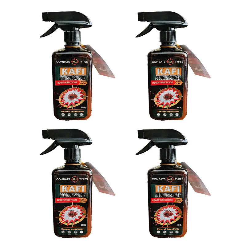 اسپری ساس کش بدون بو کشاورز باشی مدل Kafi Bedbug Killer حجم 500 میلی لیتر بسته 4 عددی