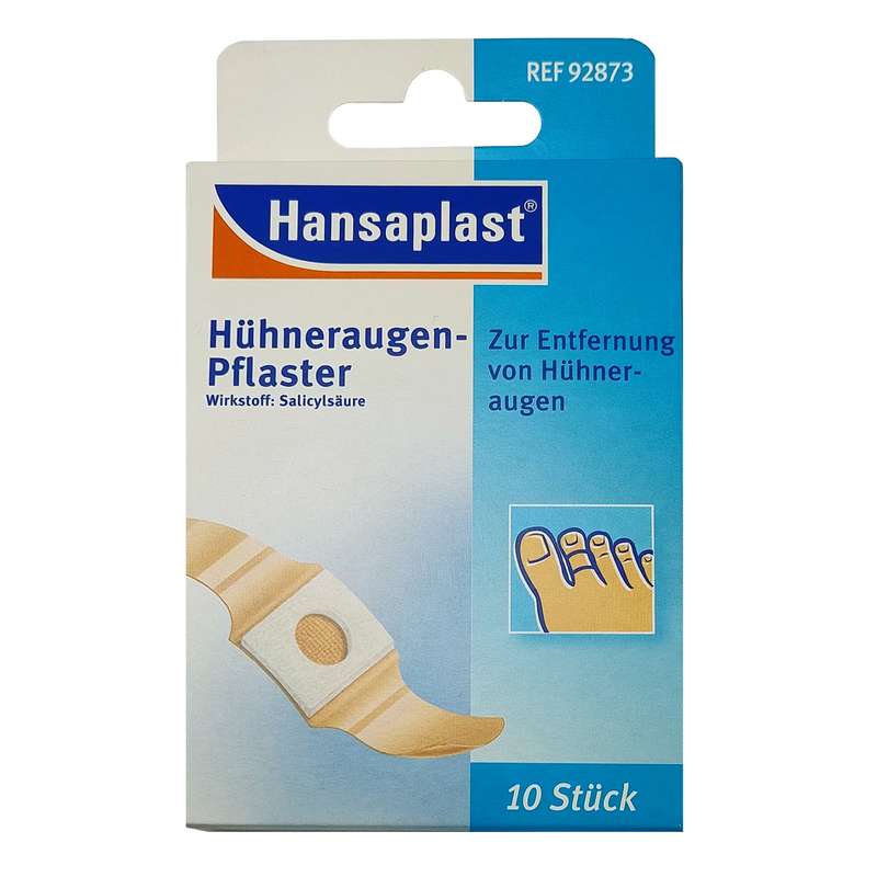 چسب برطرف کننده میخچه هانزاپلاست مدل کلاسیک بسته 10 عددی