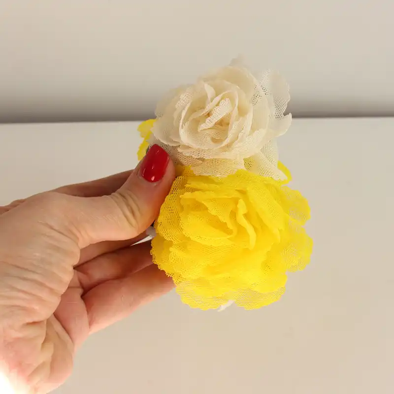 کلیپس مو زنانه مدل گلدار دایار