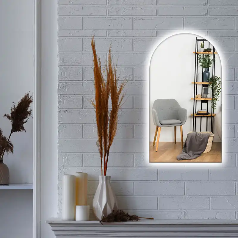 آینه تجسم طرح دفرمه بک لایت مدل دیانا