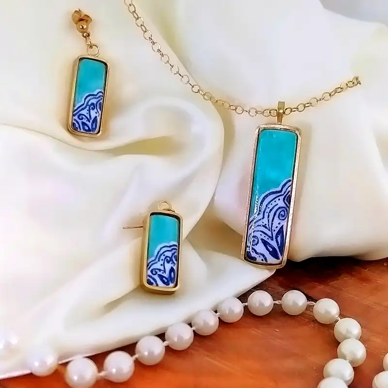 نیم ست زنانه مدل آویز رکاب دار