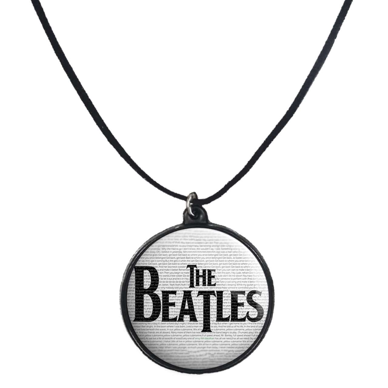 گردنبند پرمانه طرح بیتلز کد pmb.1474 مدل دو طرفه