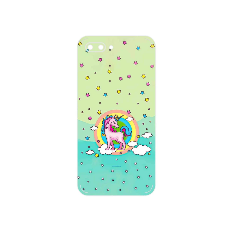 برچسب پوششی ماهوت مدل Rainbow unicorn adventure مناسب برای گوشی موبایل آنر 10