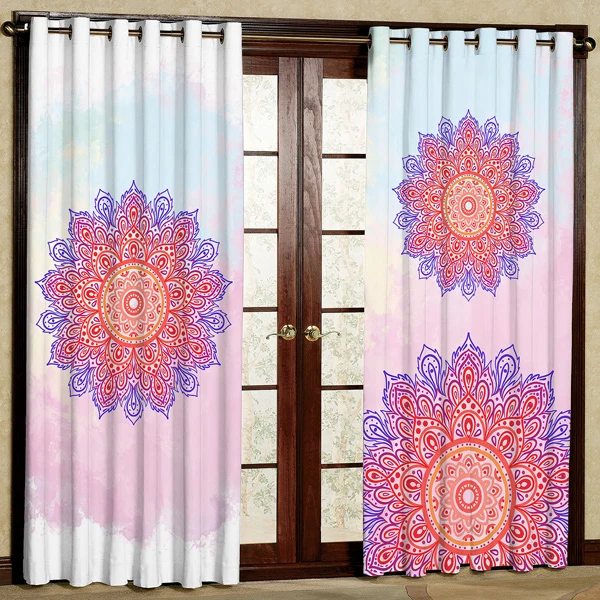 پرده پانچی مدل مخمل کد 6297 سایز 280x140 سانتی متر