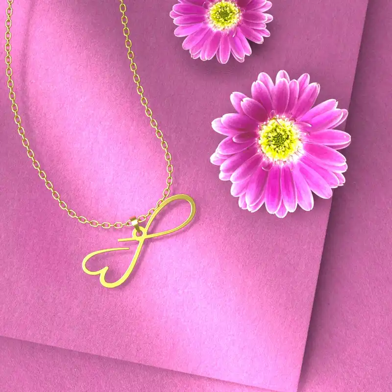 گردنبند طلا 18 عیار زنانه مدوپد مدل  طرح قلب کد E1262