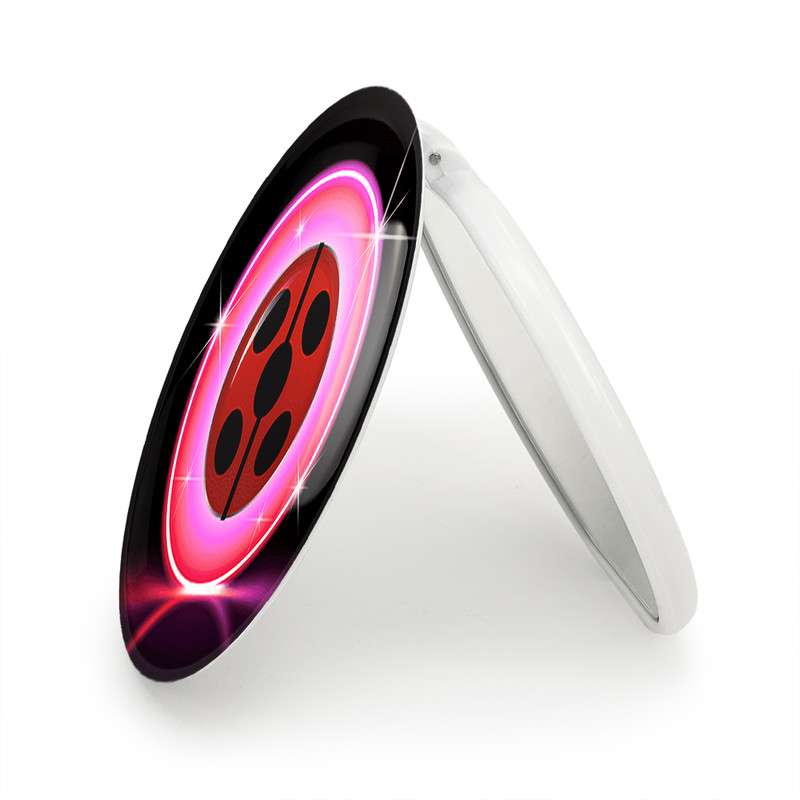 آینه جیبی خندالو طرح دختر کفشدوزکی مدل تاشو کد 25054