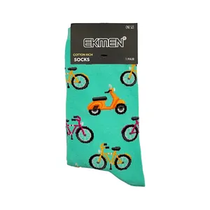 جوراب ساق بلند جوراب اکمن ترک مدل روز‌های بدون ماشین