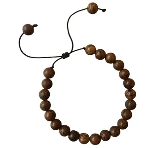 دستبند چوبی مدل  چوب گردو کد 01