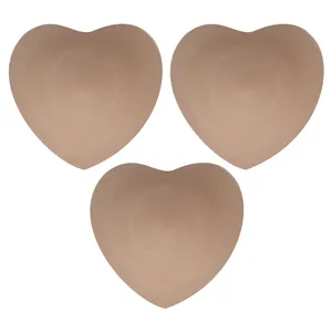 بشقاب دیوارکوب سفالی مدل خام طرح قلب کد D25 مجموعه 3 عددی
