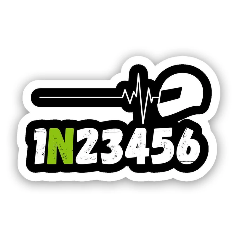 برچسب بدنه موتورسیکلت کایمون طرح نبض موتور کد wh0024