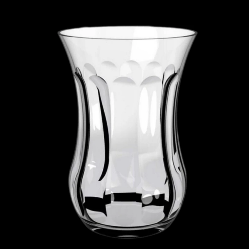 استکان بلور کاوه مدل گلجام پارالل 110cc بسته 6 عددی