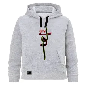 هودی دخترانه مدل یلدا کد J63 رنگ طوسی