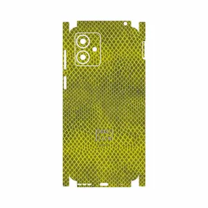 MAHOOT Yellow Snake Skin-FullSkin Cover Sticker for Motorola Moto G14