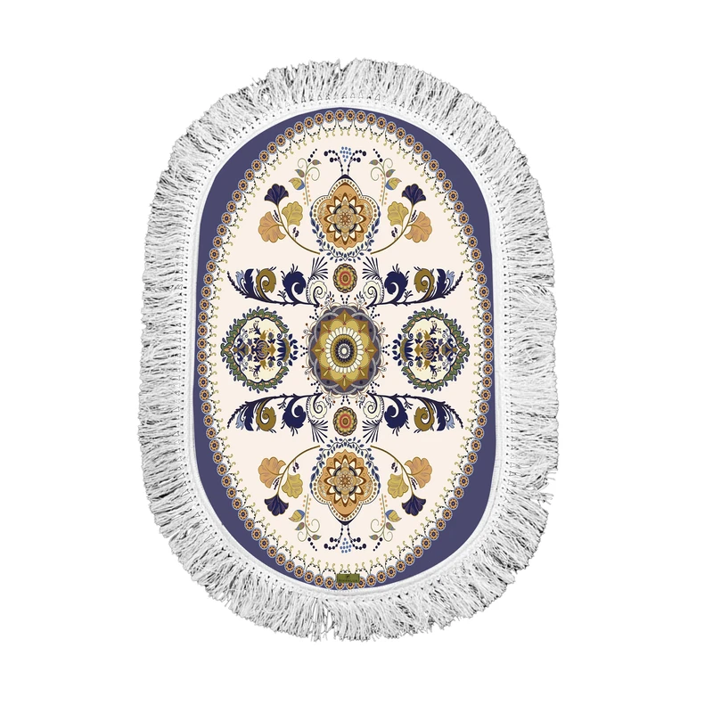 پادری ریحانلوکس مدل بیضی کد PB 17 سایز 80*50 سانتی متر