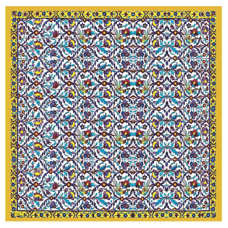 رومیزی قلم فلزی طرح عمر خضر کاشی