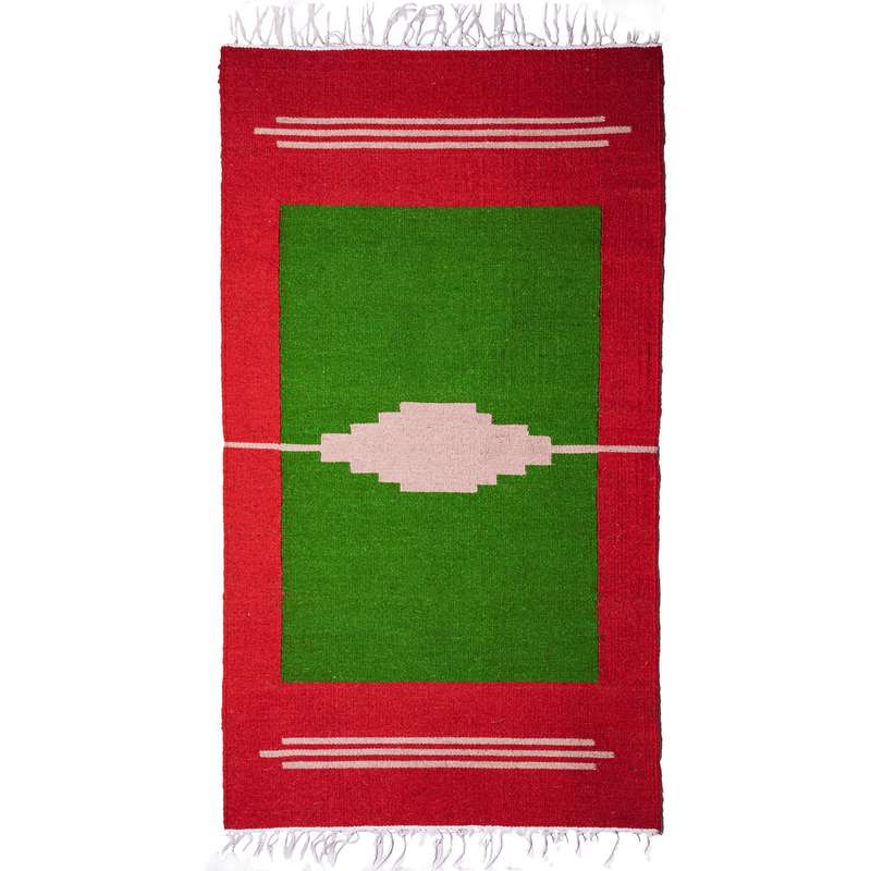 گلیم دستبافت یک و نیم متری کد 21