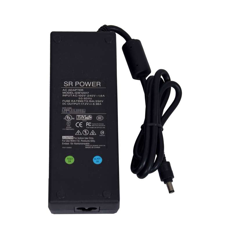 آداپتور 17.2 ولت 6.98 آمپر اس آر پاور مدل GW12 کد rah2 آداپتور 17.2 ولت 6.98 آمپر اس آر پاور مدل GW12 کد rah2