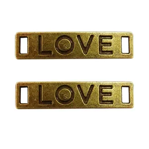 پلاک دستبند مدل love مجموعه 2 عددی