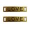 پلاک دستبند مدل love مجموعه 2 عددی