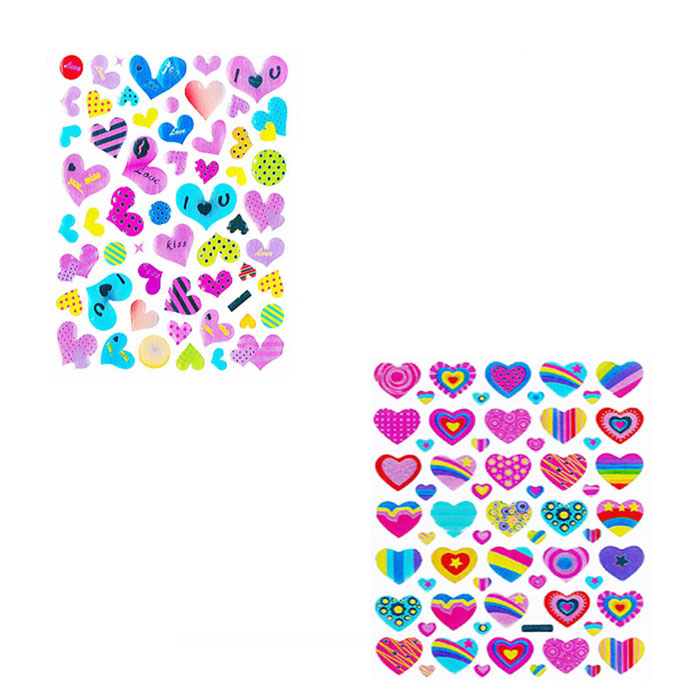 برچسب طرح قلب کد 2 مجموعه 20 عددی 