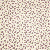 پارچه آشپزخانه عرض 1.5 متر مدل قلبی رنگ کرم