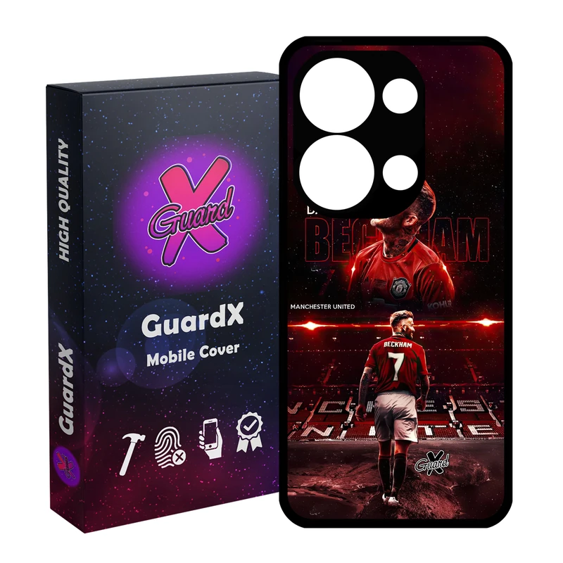 کاور گارد ایکس طرح David Beckham مدل Glass10581 مناسب برای گوشی موبایل شیائومی Redmi Note 13 Pro 4G / Poco M6 Pro 4G