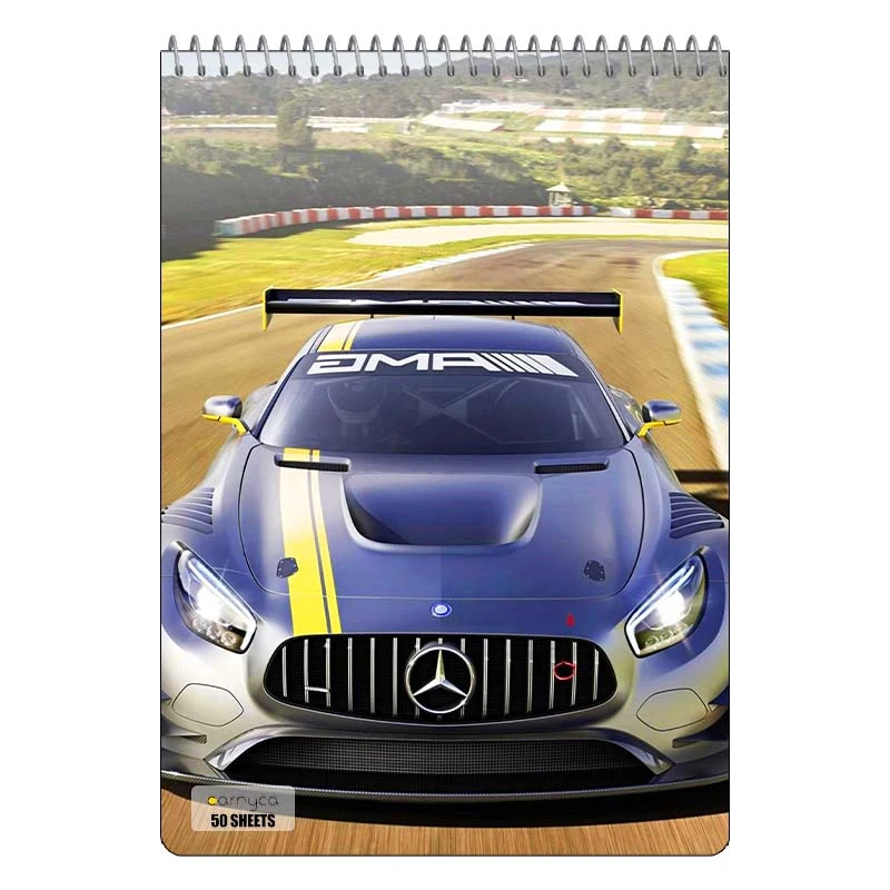 دفتر نقاشی 50 برگ سیمی کارنیکا طرح مرسدس‑بنز ا ام جی Mercedes‑Benz AMG کد 95423