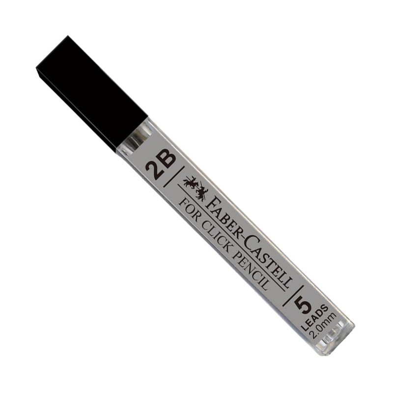 نوک مداد نوکی 2 میلی متری فابر کاستل مدل 2B CLICK بسته 5 عددی نوک مداد نوکی 2 میلی متری فابر کاستل مدل 2B CLICK بسته 5 عددی