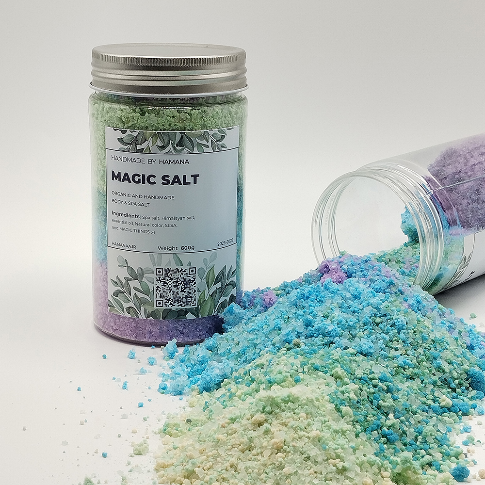نمک حمام هامانا مدل Magic Salt وزن 600 گرم -  - 6