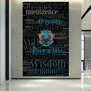 تابلو بوم طرح هری پاتر مدل Ravenclaw کد AR3430