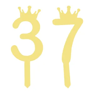 تاپر کیک هانستو مدل عدد 37 کد TPN37 مجموعه 2 عددی