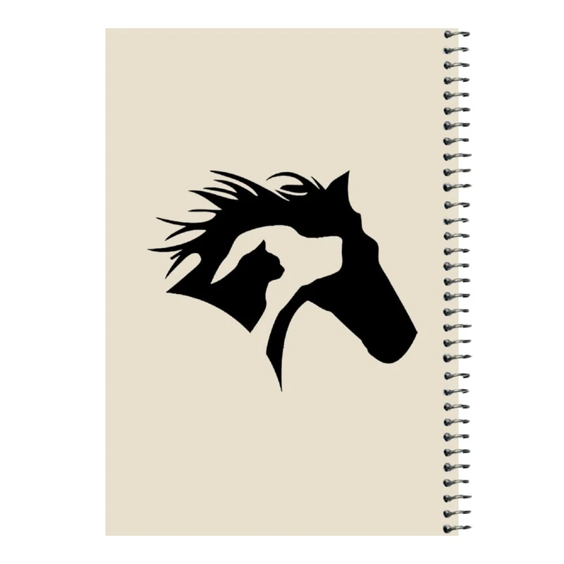 دفتر مشق 80 برگ اس جی مدل حیوانات   