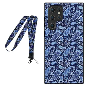 Megafone Paisley 0026 Cover For Samsung Galaxy S22 Ultra 5G Mobile Neckband 
