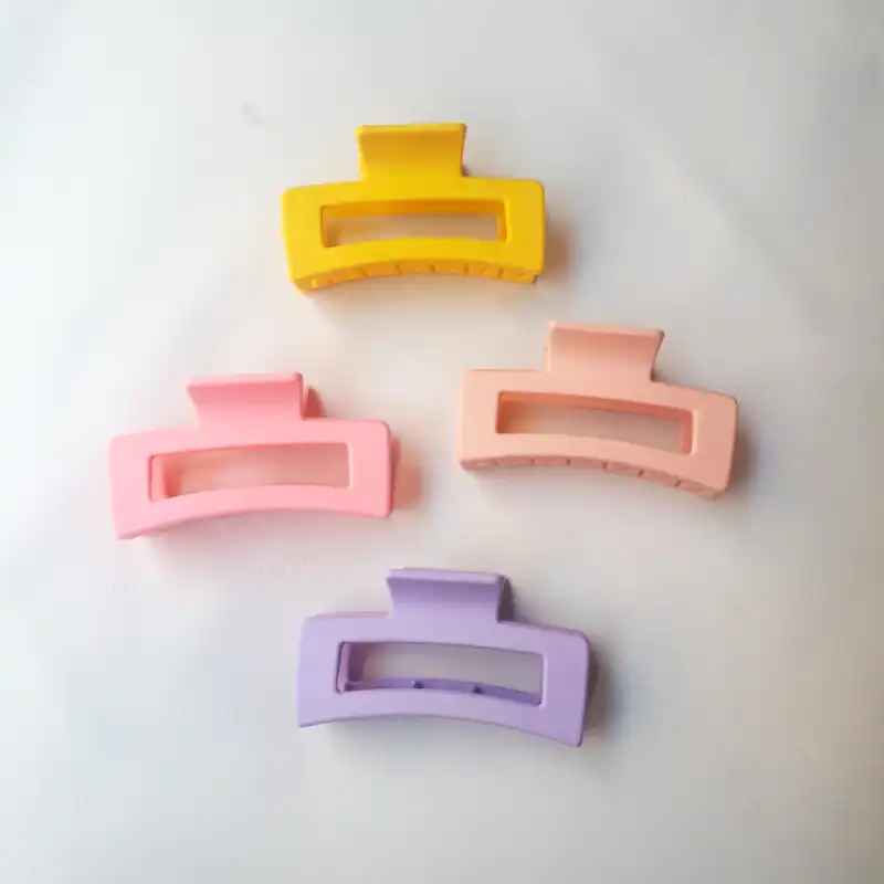 کلیپس مو زنانه مدل شمعی مات مستطیلی