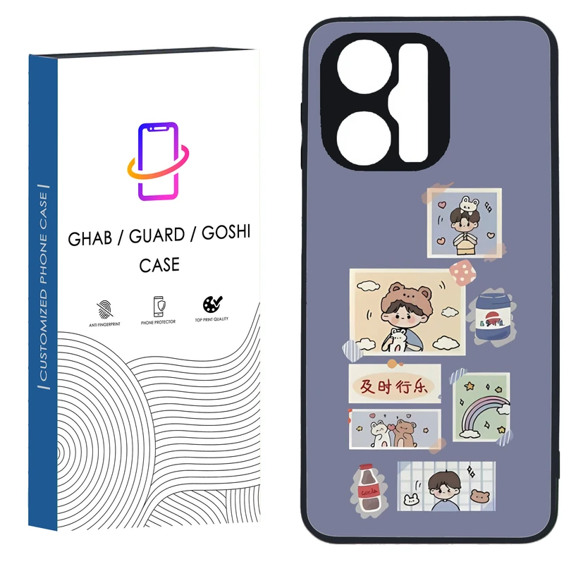 کاور قاب گارد گوشی طرح دخترانه کد 156 - TPU مناسب برای گوشی موبایل  شیائومی Note 12 Pro 5G