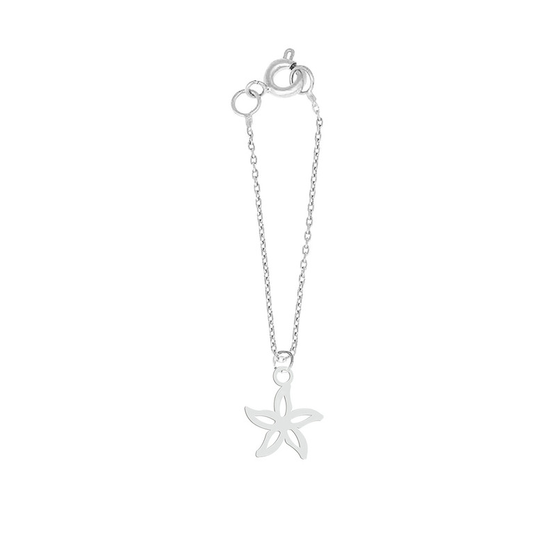 آویز ساعت نقره زنانه هایکا طرح ستاره دریایی مدل n.ha 54