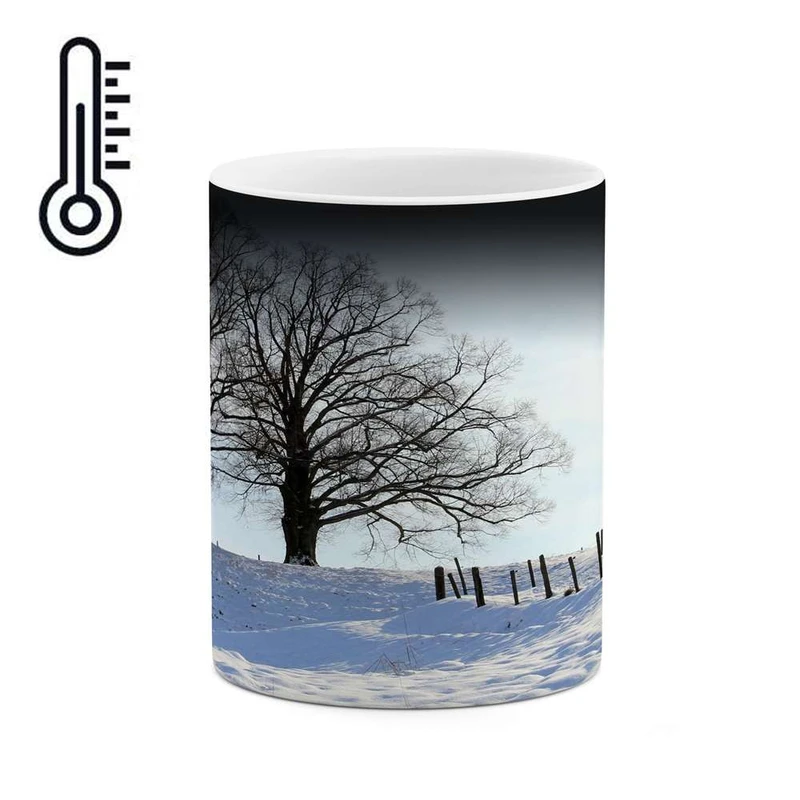 ماگ حرارتی کاکتی مدل منظره برفی کد mgh14998