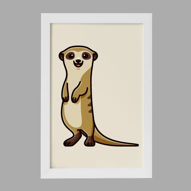 تابلو خندالو مدل حیوانات بامزه موش خرما کد 28187