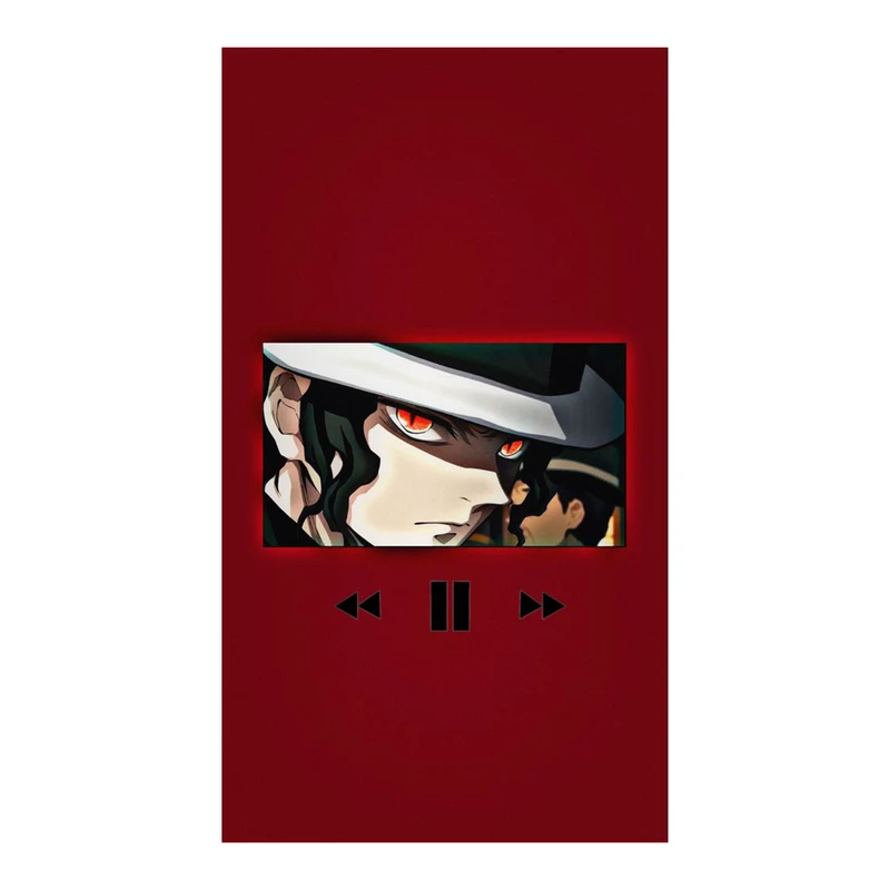 استیکر لپ تاپ و موبایل مدل انیمه طرح شیطان کش موزان کیبوتسوجی demon slayer Muzan Kibutsuji کد 818