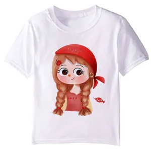 تی شرت آستین کوتاه دخترانه مدل دختر F13