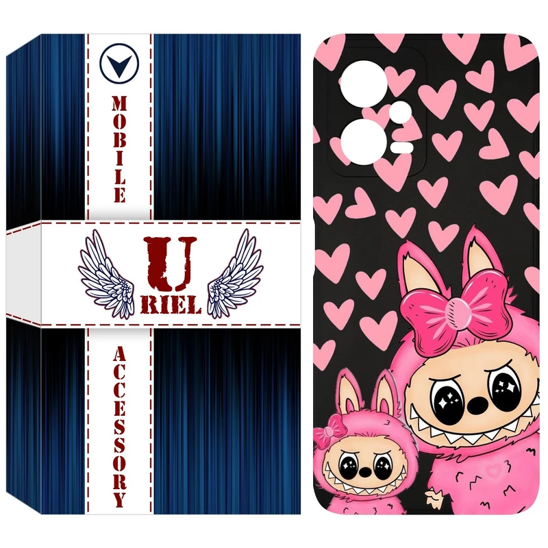 کاور یوریل مدل KSH کد 105 طرح عروسک لبوبو مناسب برای گوشی موبایل شیائومی Poco X5 / Redmi Note 12 5G