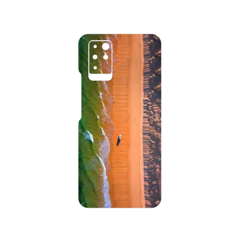 برچسب پوششی ماهوت مدل Beach and Green Sea مناسب برای گوشی موبایل اینفینیکس Note 10