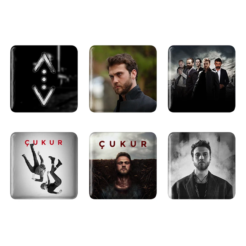 مگنت خندالو طرح سریال گودال Cukur کد 1675B مجموعه 6 عددی
