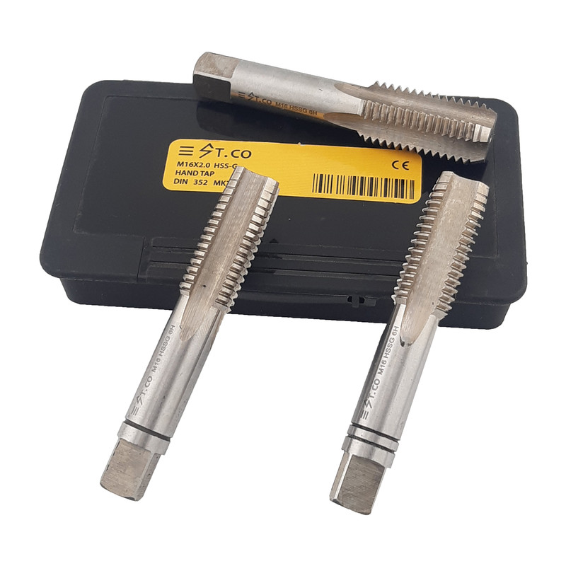قلاویز دستی استیکو مدل M16-2 HSSG سایز 16 میلی متر مجموعه 3 عددی