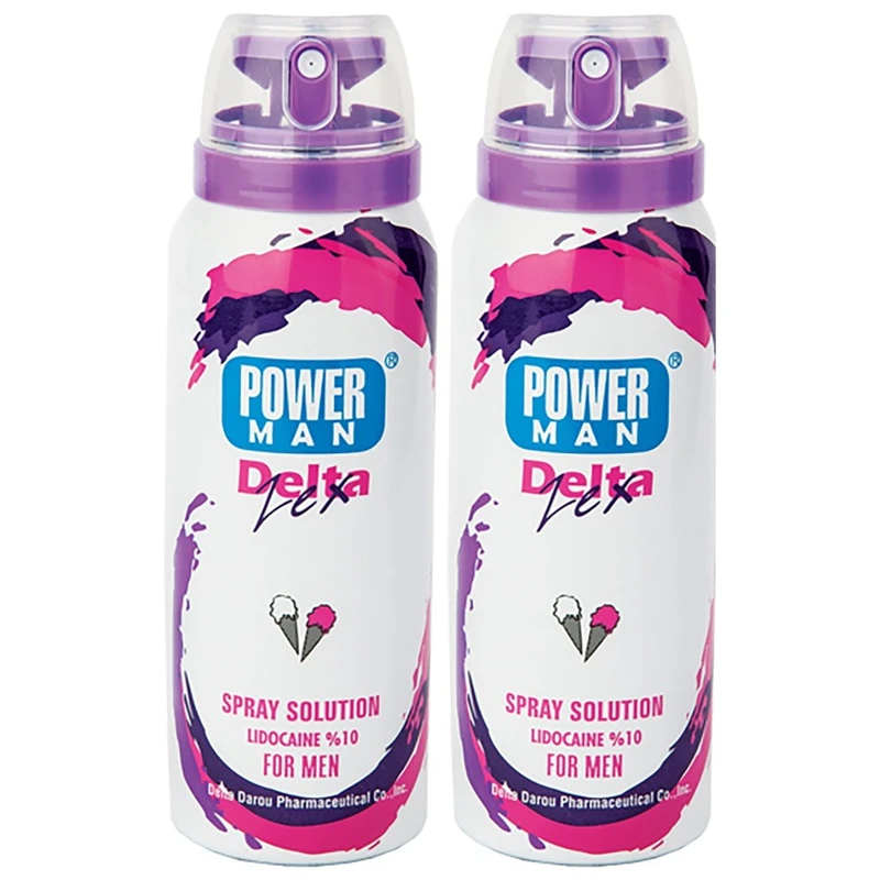 اسپری تاخیری دلتا دارو مدل Vanilla ice cream حجم 65 میلی لیتر مجموعه 2 عددی